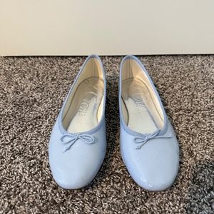 J. Crew | Zoe Ballet Flats - Cinderella Blue Italian Patent Leather - Size 8.5